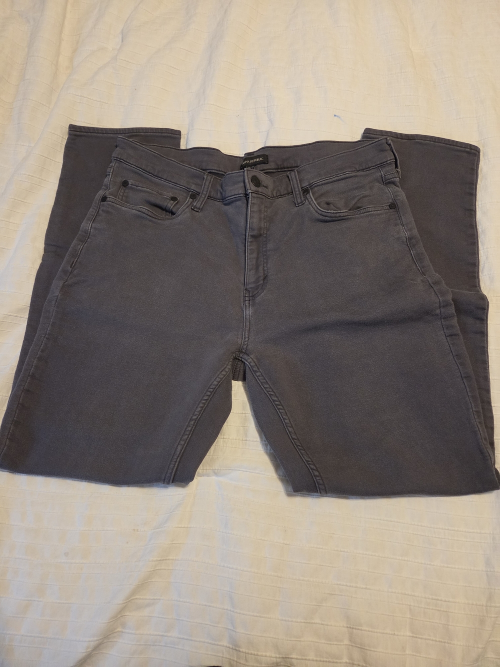 Banana Republic Straight Jeans in Charcoal Gray Size 36/32